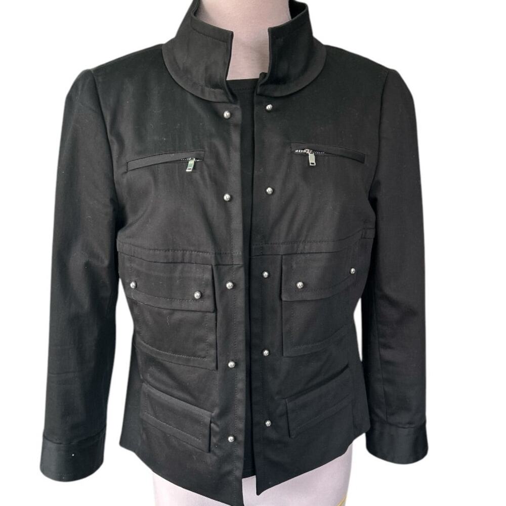 EUC Black Carlisle Military Style Short Jacket Size 10